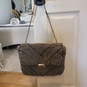 Zara Denim Quilted Purse